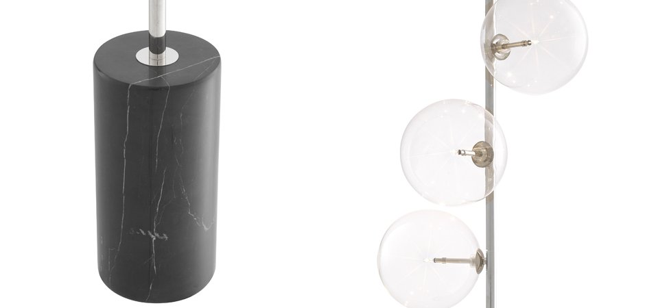 Торшер Eichholtz Floor Lamp Tempo Nickel Торшер Eichholtz Floor Lamp Tempo Nickel - Loft-Concept в Перми