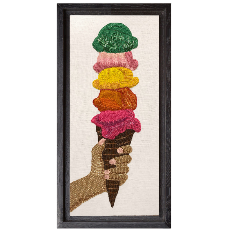 Панно Jonathan Adler ICE CREAM BEADED WALL ART Мульти в Перми | Loft Concept 