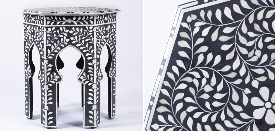 Табурет Inlaid Bone East - фото №1