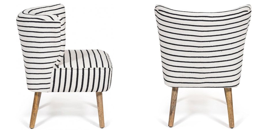 Кресло Black and White Stripes Кресло Black and White Stripes - Loft-Concept в Перми