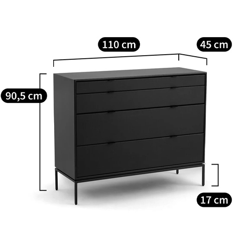 Комод из металла и кожи Guarin Chest of Drawers Комод из металла и кожи Guarin Chest of Drawers в Перми