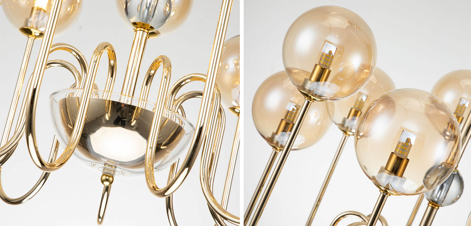 Люстра Sheiry Glass Ball Chandelier 9 - фото