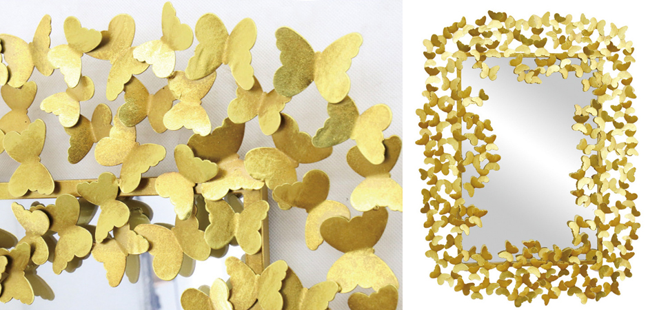 Зеркало Golden Butterflies Mirror Зеркало Golden Butterflies Mirror - Loft-Concept в Перми