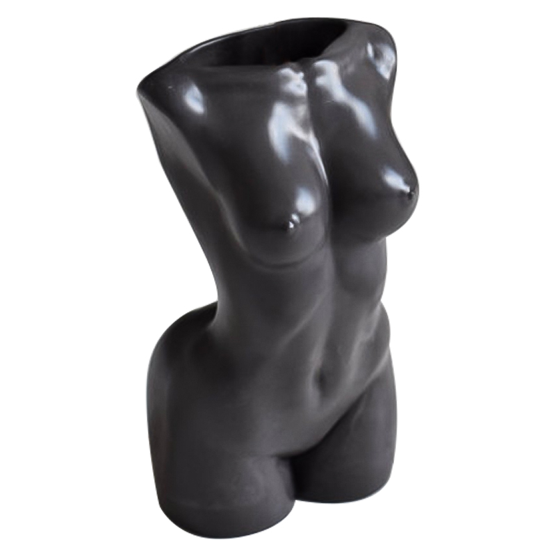 Ваза Vase Female Torso black Черный в Перми | Loft Concept 