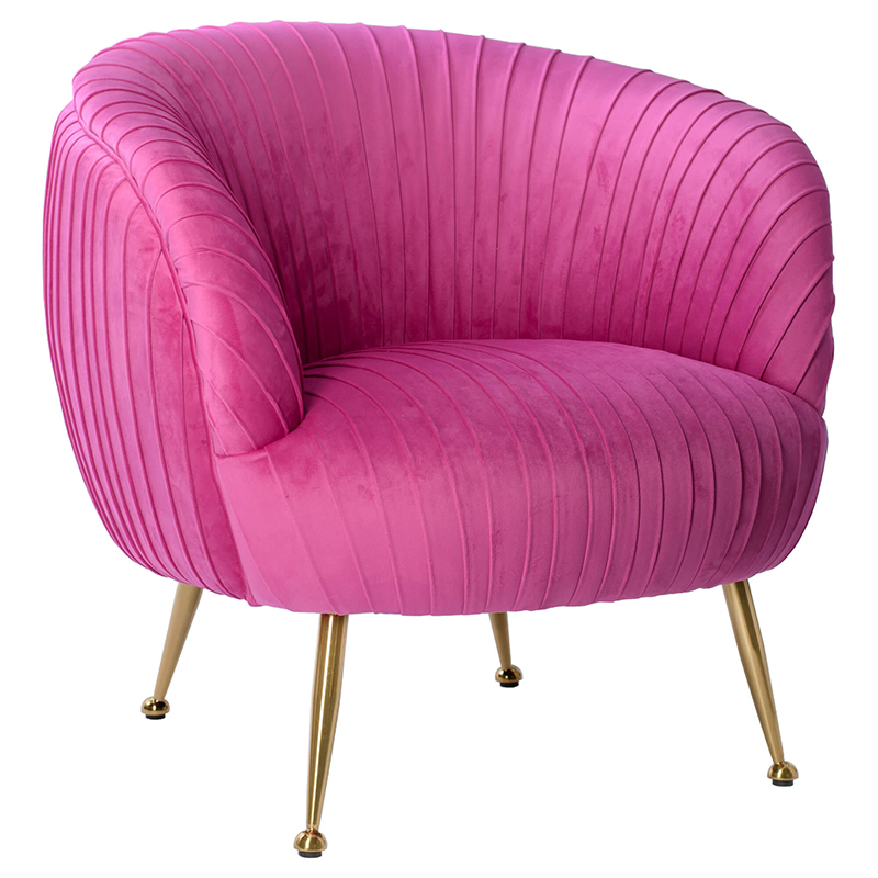 Кресло SOUFFLE CHAIR pink velor Розовый в Перми | Loft Concept 