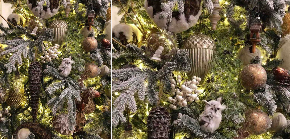 Ель Дизайнерская Украшенная Декором Christmas tree Premium Winter Night Ель Дизайнерская Украшенная Декором Christmas tree Premium Winter Night - Loft-Concept в Перми