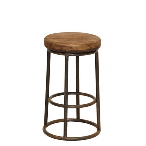 Барный стул Industrial Rust London Counter Stool Коричневый в Перми | Loft Concept 