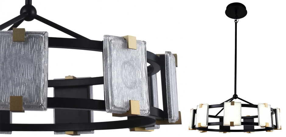 Люстра Rectangular Glass Plafon D68 Люстра Rectangular Glass Plafon D68 - Loft-Concept в Перми