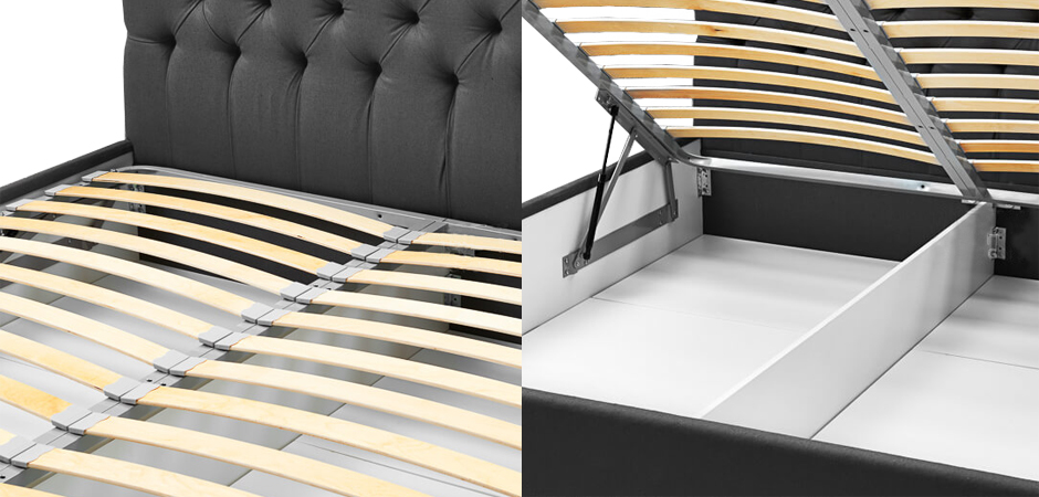 Кровать Gray Capitone Bed Кровать Gray Capitone Bed - Loft-Concept в Перми