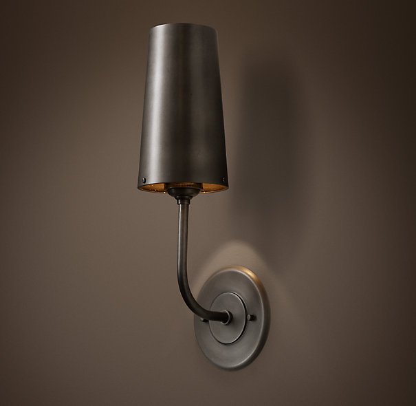 Бра RH Modern Taper Sconce with Metal Shade  в Перми | Loft Concept 