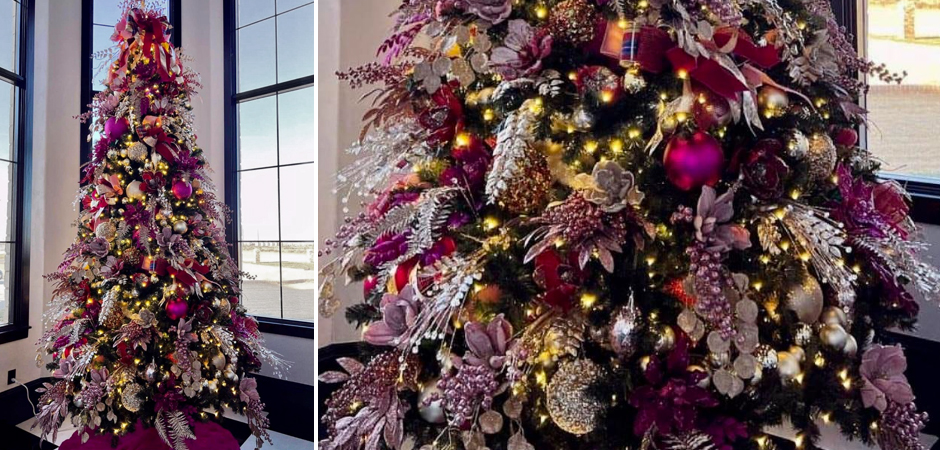 Дизайнерская Елка Премиум украшенная Лиловым Декором Christmas Tree Lilac Premium Дизайнерская Елка Премиум украшенная Лиловым Декором Christmas Tree Lilac Premium - Loft-Concept в Перми