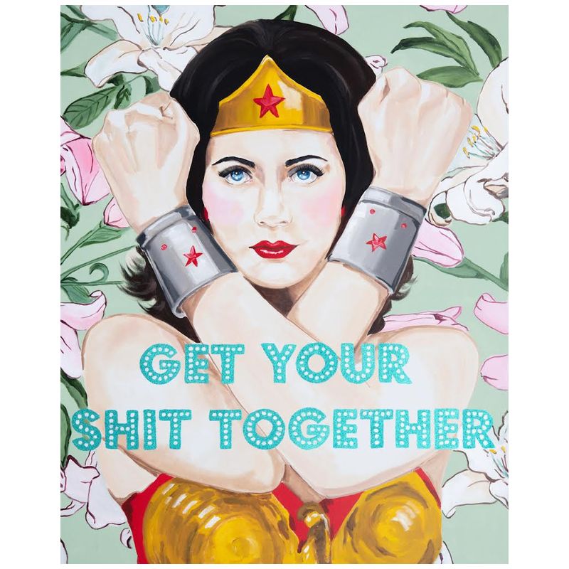 Картина Wonder Woman Get Your Shit Together Мульти в Перми | Loft Concept 