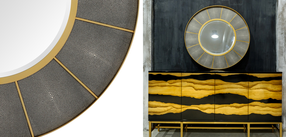 Зеркало Sectors Circle Mirror Зеркало Sectors Circle Mirror - Loft-Concept в Перми