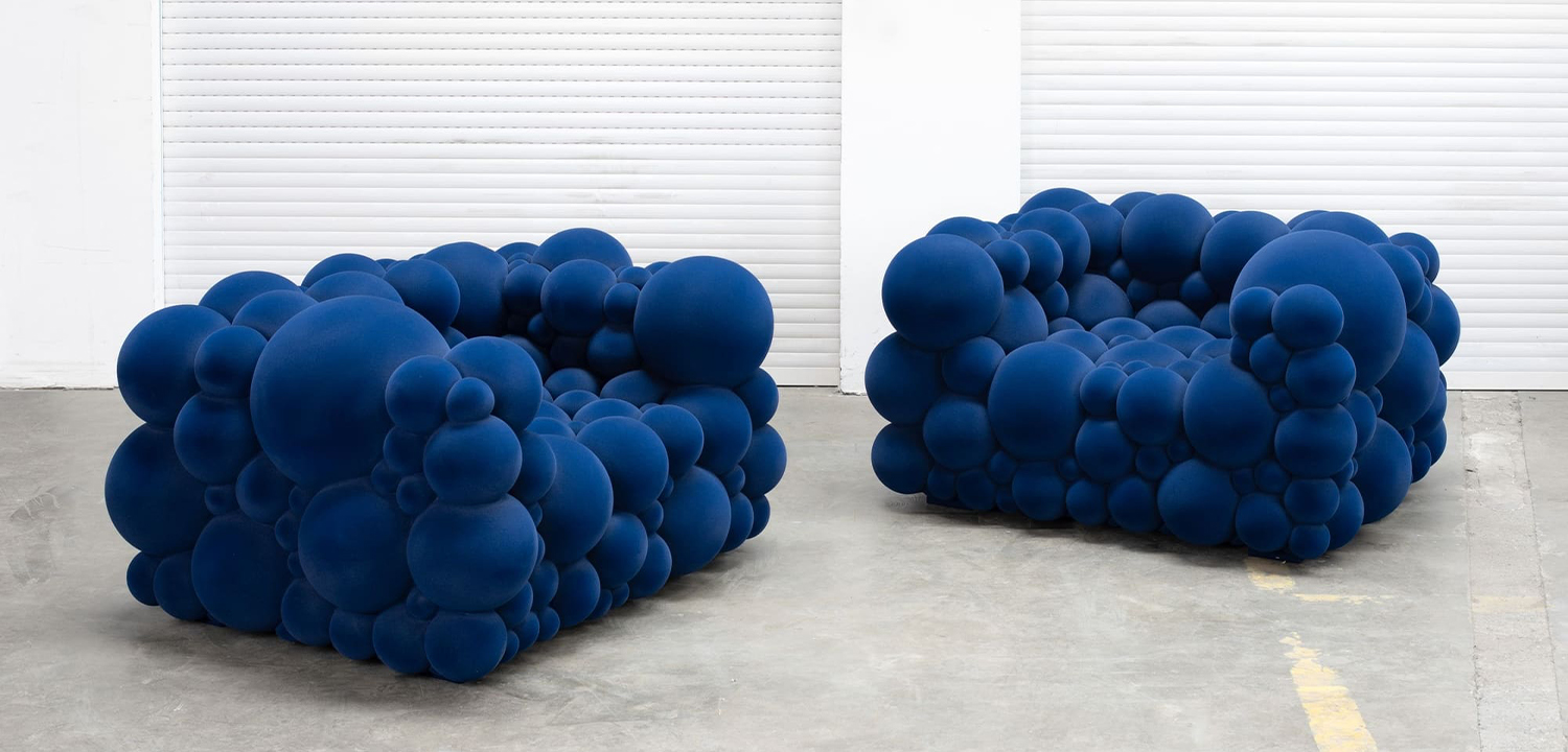 Дизайнерское Кресло Maarten De CEULAER MUTATION Blue Chair - фото №1