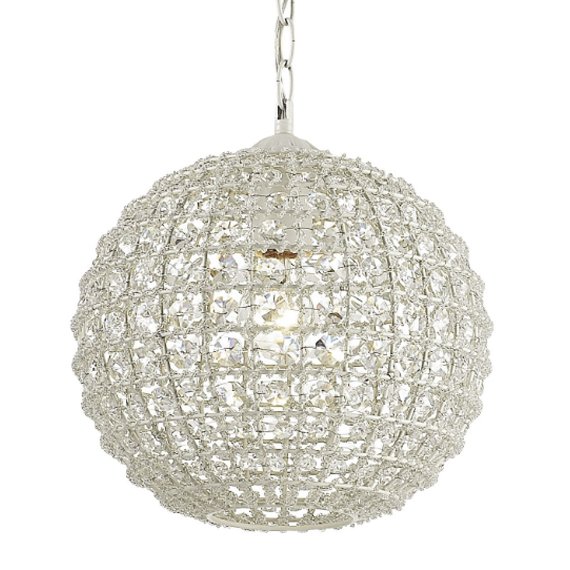 Люстра Casbah Crystal Pendant Globe Прозрачный Белый в Перми | Loft Concept 