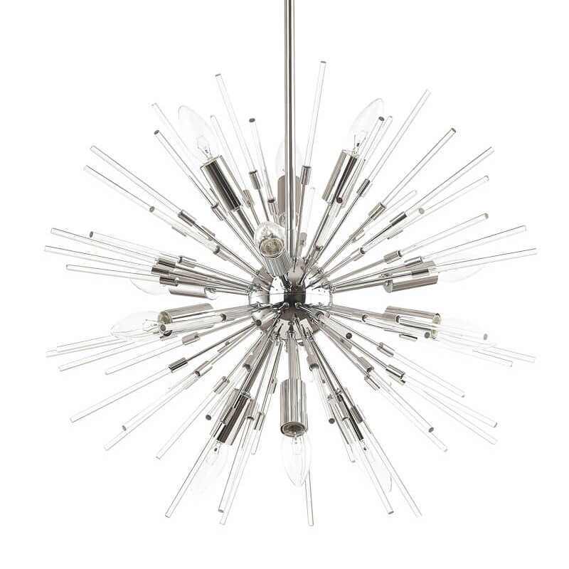 Люстра Welund Sputnik Chandelier chromium Хром Прозрачный в Перми | Loft Concept 