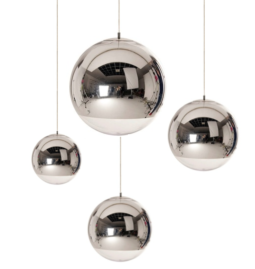 Подвесной светильник Mirror Ball Серебряный в Перми | Loft Concept 