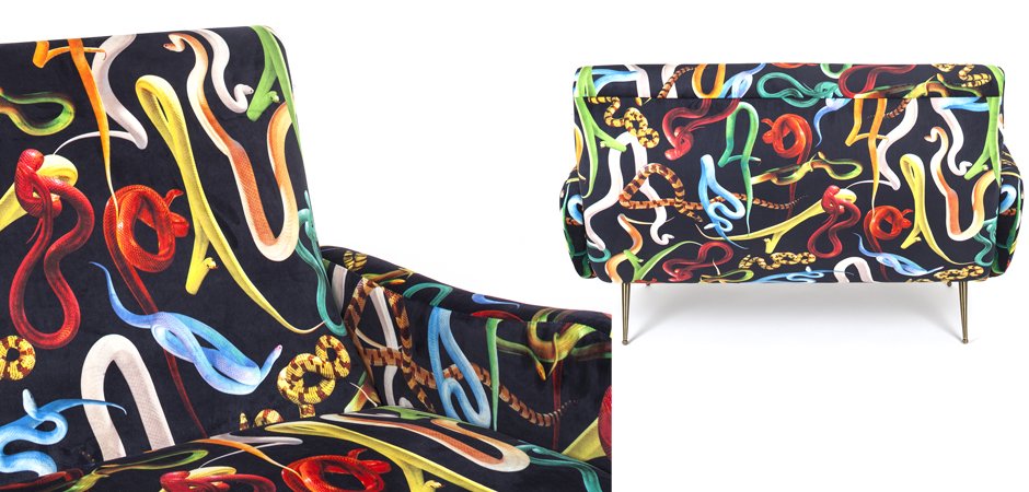 Диван Seletti Sofa Two Seater Snakes Диван Seletti Sofa Two Seater Snakes - Loft-Concept в Перми