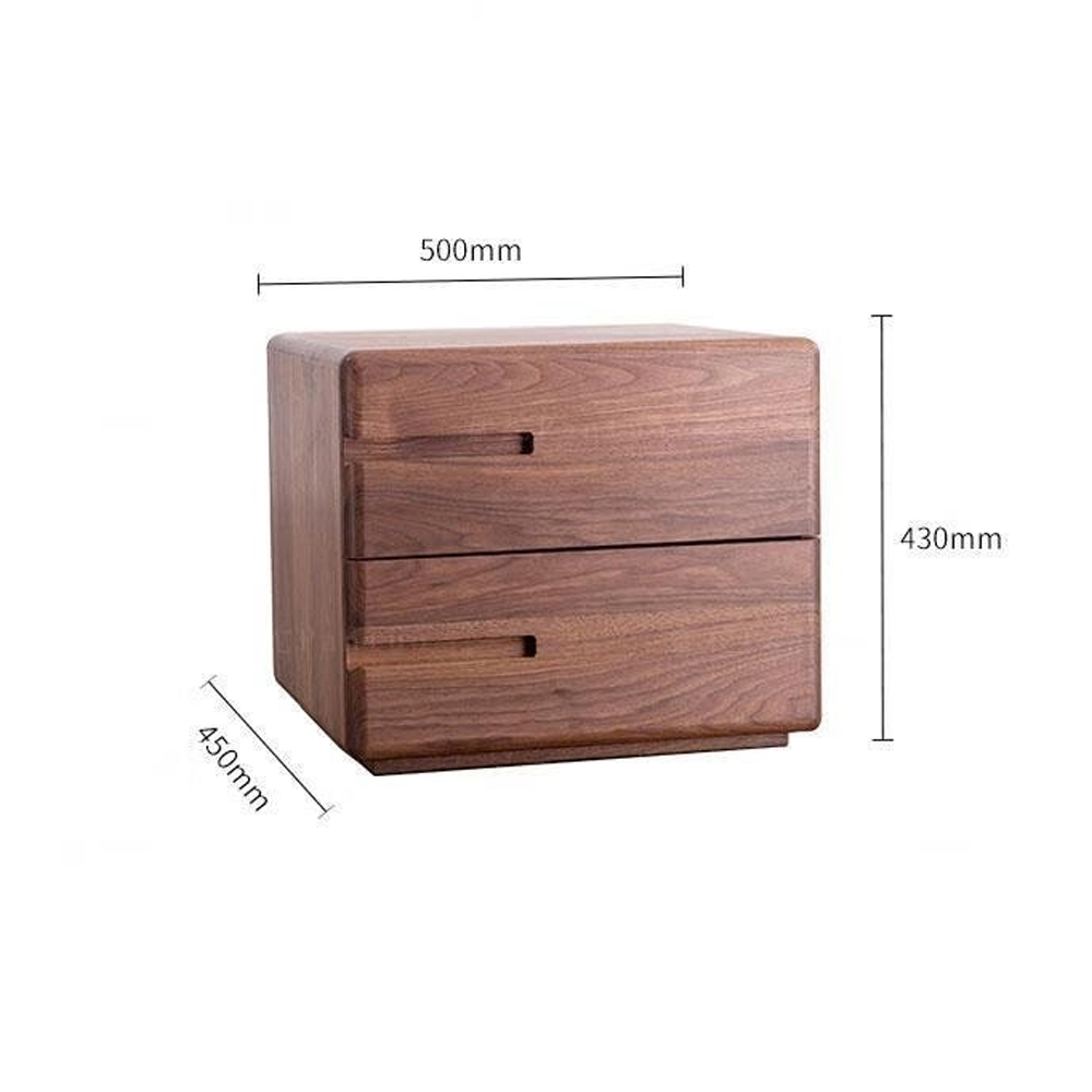 Прикроватный столик деревянный с 2-мя ящиками Moon Walnut Furniture Прикроватный столик деревянный с 2-мя ящиками Moon Walnut Furniture в Перми