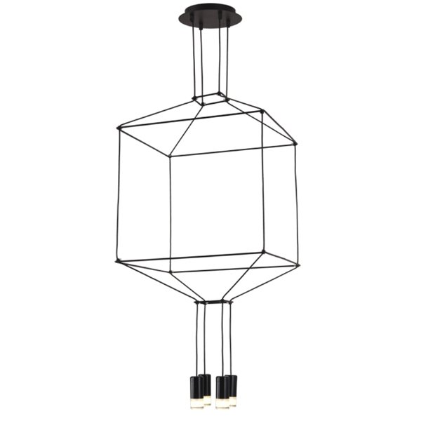 Vibia Wireflow Chandelier 0311 LED Suspension lam Черный в Перми | Loft Concept 