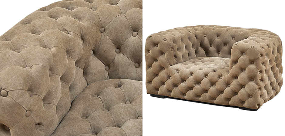 Кресло Soho Tufted Beige Armchair Кресло Soho Tufted Beige Armchair - Loft-Concept в Перми