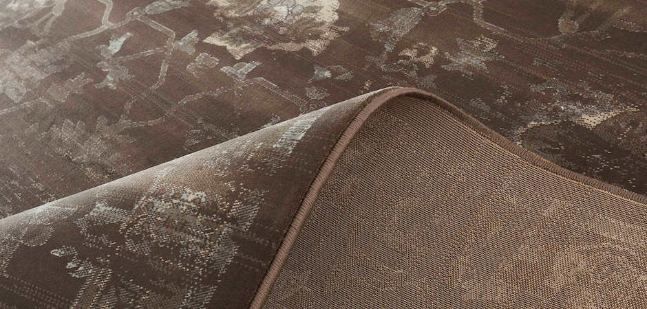 Ковёр из вискозы Indian pattern Choco Ковёр из вискозы Indian pattern Choco - Loft-Concept в Перми