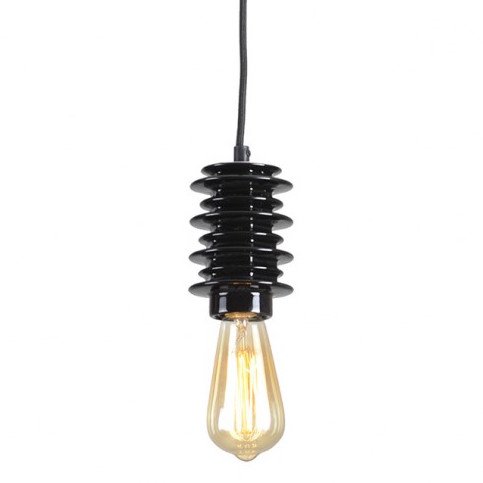 Подвесной светильник Insulator Pendant Black Черный в Перми | Loft Concept 