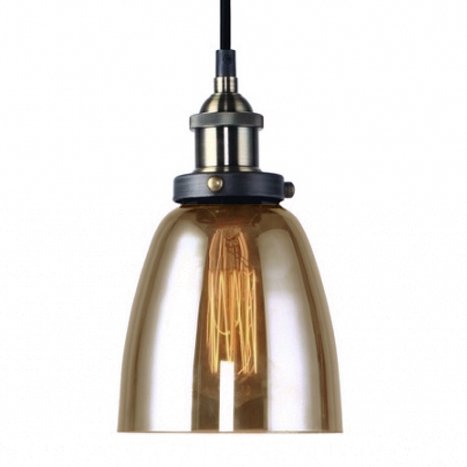 Подвесной светильник Smoke Glass Cloche Pendant  в Перми | Loft Concept 