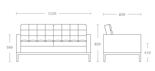 Диван Florence Knoll Settee в Перми