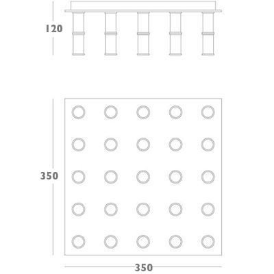 Потолочный светильник Meurice Flush Mount Ceiling Light в Перми