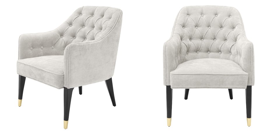 Кресло Eichholtz Chair Cyrus Sand Кресло Eichholtz Chair Cyrus Sand - Loft-Concept в Перми