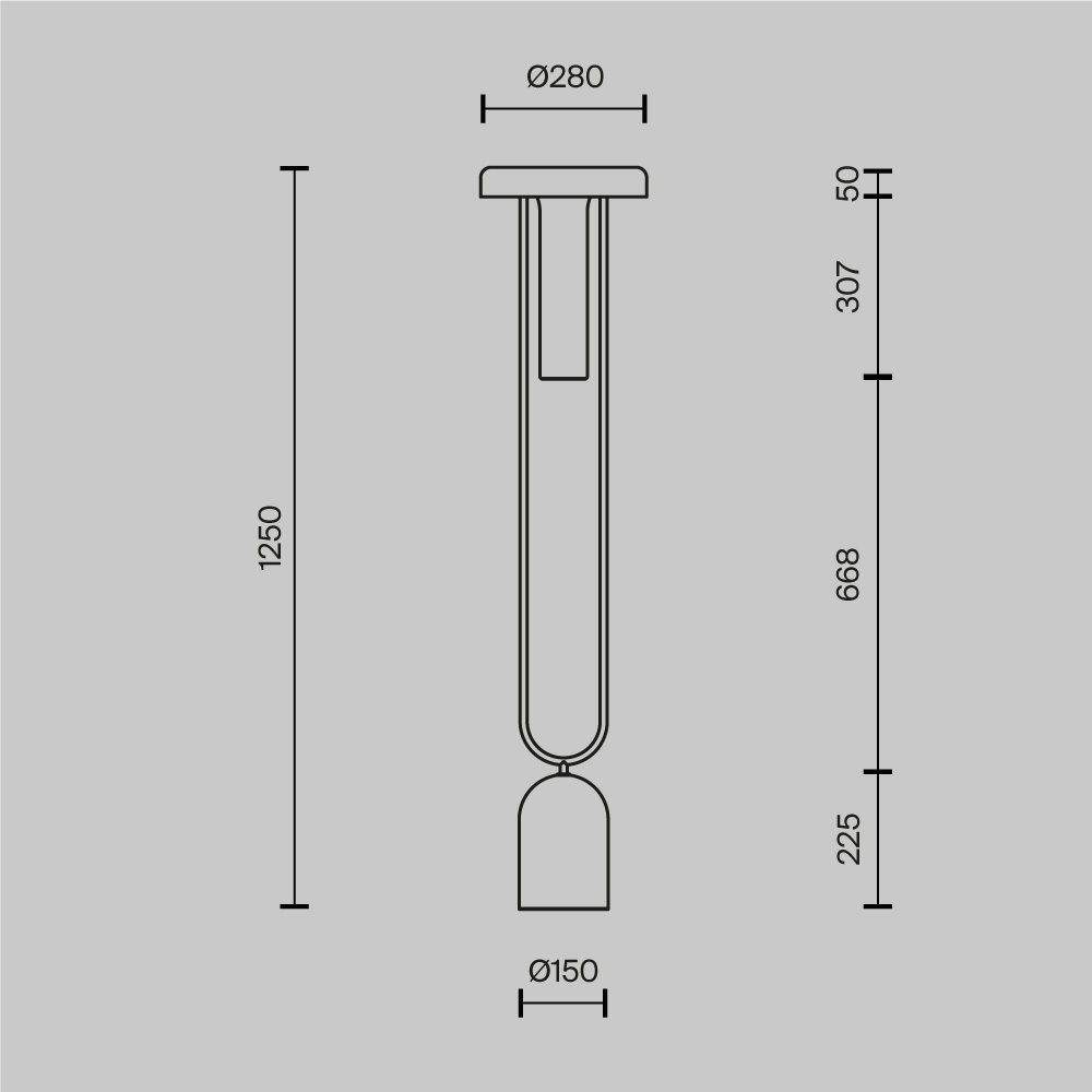Напольный торшер светодионый Ikebana 3000К 24Вт в Перми