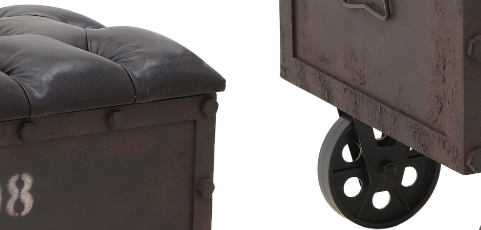Пуф-бокс Loft Industrial Wheel Пуф-бокс Loft Industrial Wheel - Loft-Concept в Перми