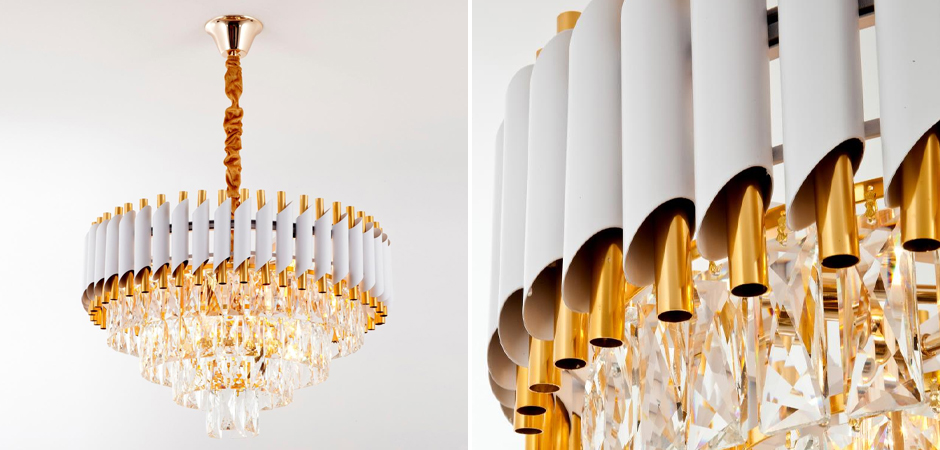 Круглая многоярусная люстра Empire Crystal Gold Круглая многоярусная люстра Empire Crystal Gold - Loft-Concept в Перми