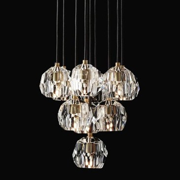 Люстра Boule De Cristal Round Cluster Chandelier 10  Латунь в Перми | Loft Concept 