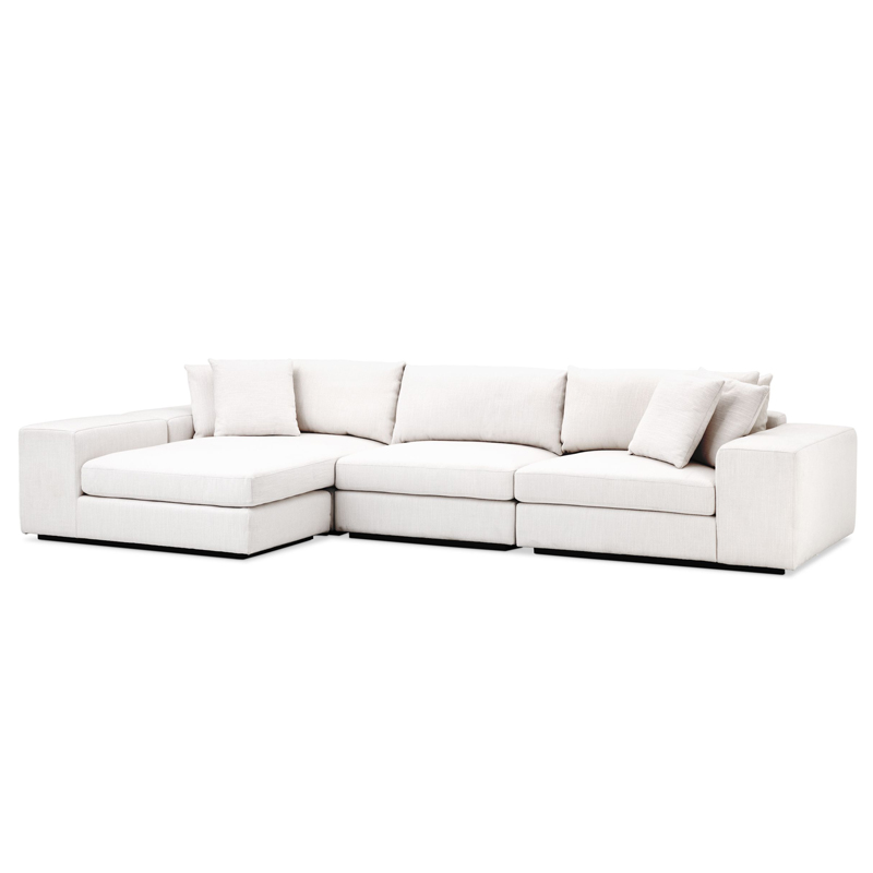 Диван Eichholtz Sofa Vista Grande Lounge white Белый Черный в Перми | Loft Concept 