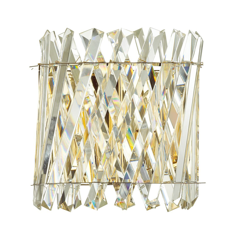 Бра Crystal Crossed Stripes Gold Золотой в Перми | Loft Concept 