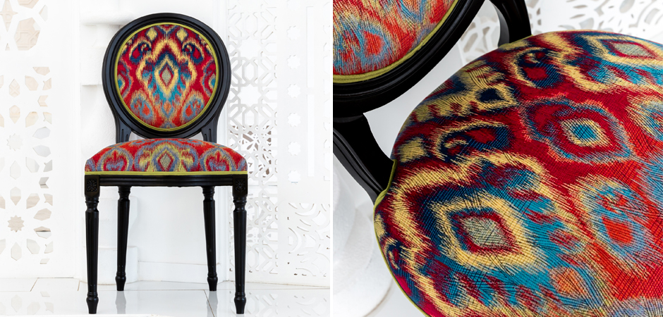 Стул Ikat Pattern Черный Стул Ikat Pattern Черный - Loft-Concept в Перми