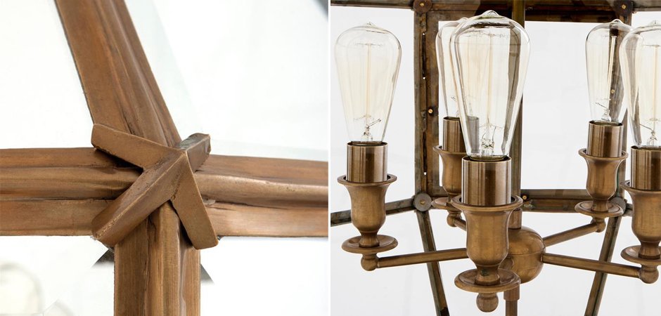 Люстра Lantern Owen Brass L - Loft-Concept в Перми