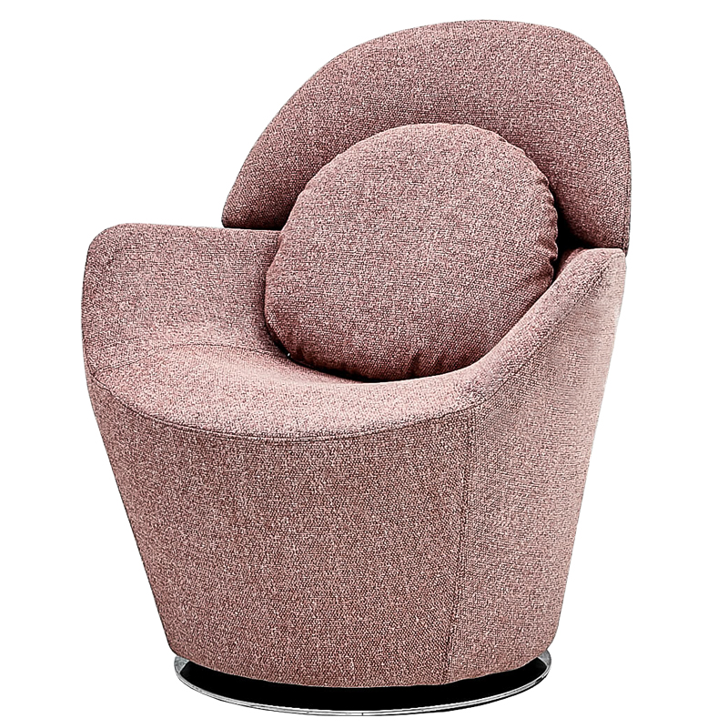 Кресло Daisy Chair Розовый пастельный Черный в Перми | Loft Concept 