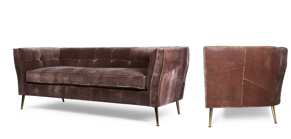 Диван трехместный Flatter brown Диван трехместный Flatter brown - Loft-Concept в Перми