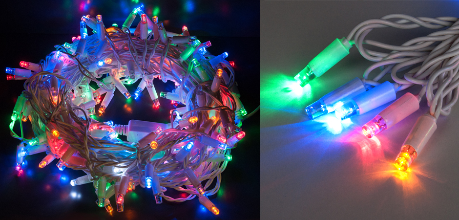 Мерцающая Цветная Гирлянда для улицы - Loft-Concept в Перми