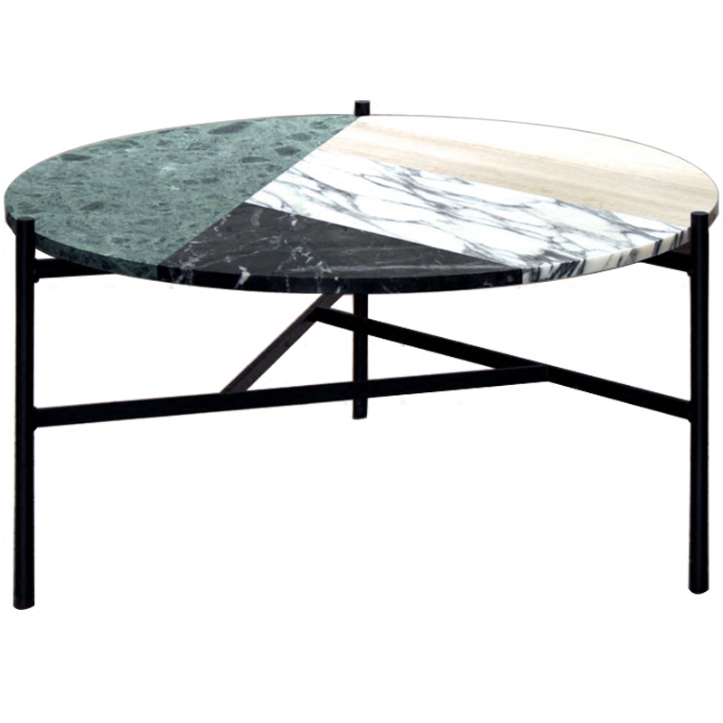 Кофейный стол Marble Combination Coffee Table Черный Мульти в Перми | Loft Concept 