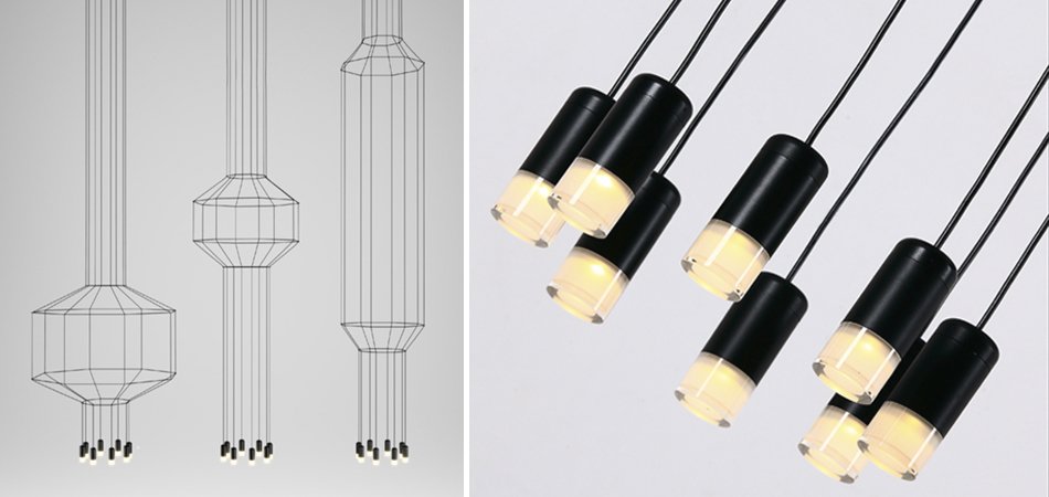 Vibia Wireflow Free-Form 0347 pendant lamp Vibia Wireflow Free-Form 0347 pendant lamp - Loft-Concept в Перми