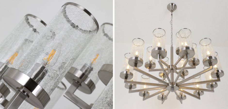 Люстра LIAISON TWO-TIER Chandelier 18 Silver Люстра LIAISON TWO-TIER Chandelier 18 Silver - Loft-Concept в Перми