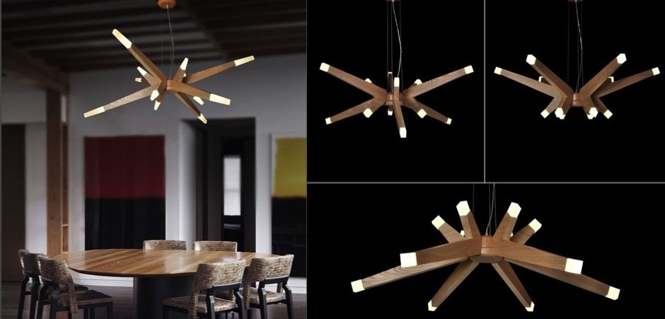 Люстра Wooden Glowworm Star Люстра Wooden Glowworm Star - Loft-Concept в Перми
