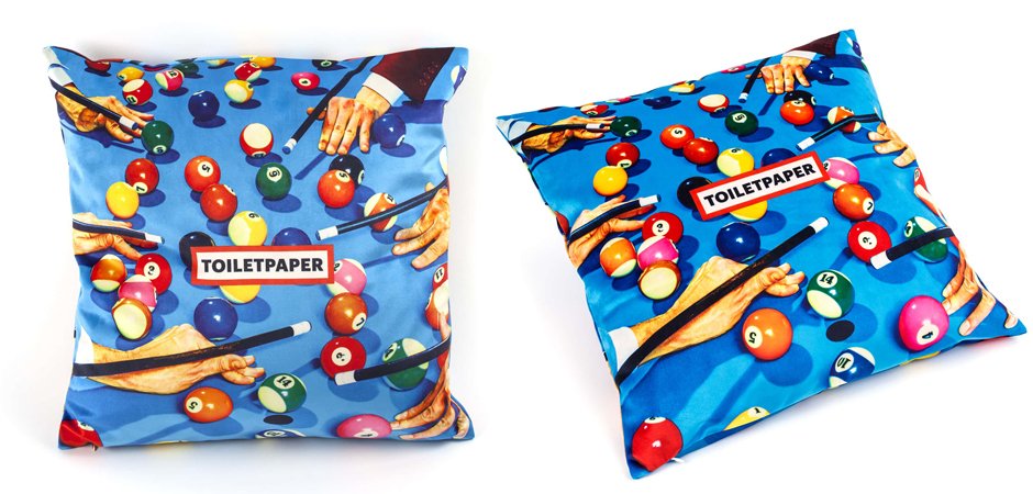 Подушка Seletti Cushion Snooker Toiletpaper Подушка Seletti Cushion Snooker Toiletpaper - Loft-Concept в Перми