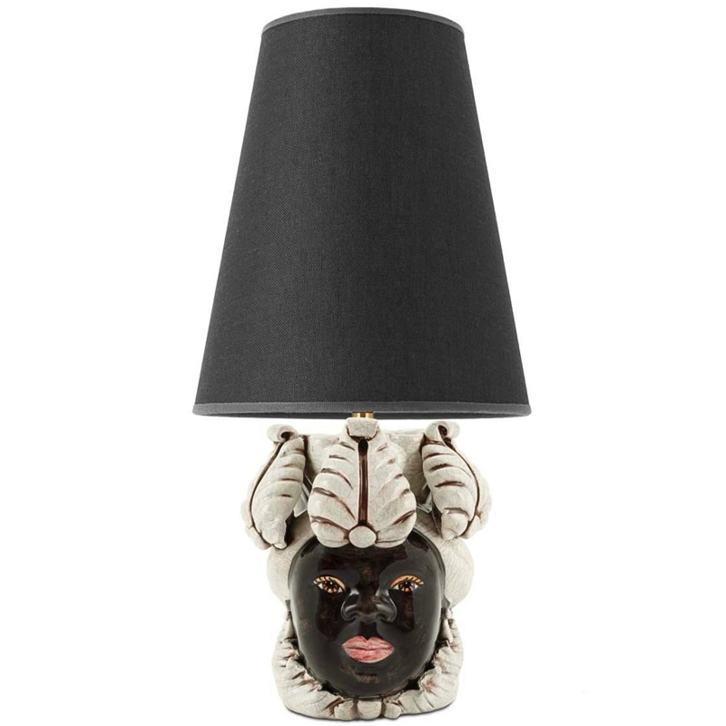 Настольная лампа Table Lamp Moro Lady Small New Dark Brown Black Черный Бежевый в Перми | Loft Concept 