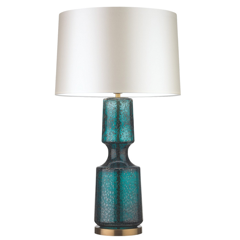 Настольная лампа Antero Teal Table Lamp Бирюзовый Молочный в Перми | Loft Concept 