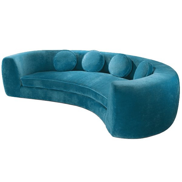 Диван India Mahdavi JELLY PEA Sofa Бирюзовый Желтый Синий Серый в Перми | Loft Concept 